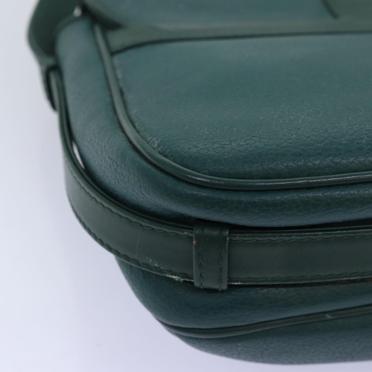 GUCCI Shoulder Bag Leather Green ar11848