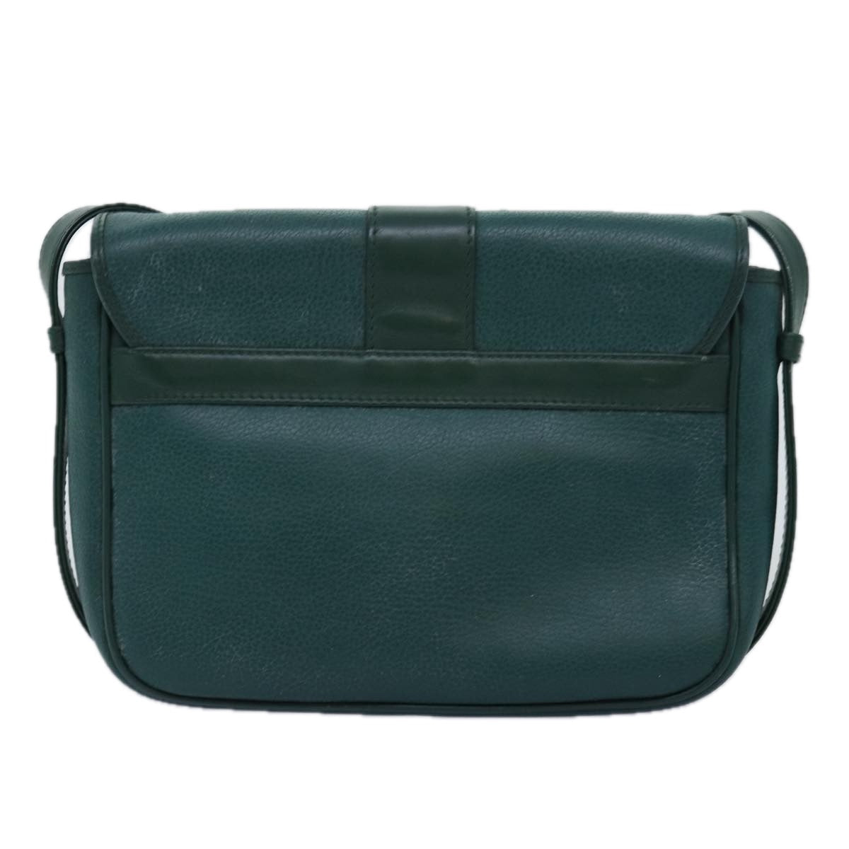 GUCCI Shoulder Bag Leather Green ar11848