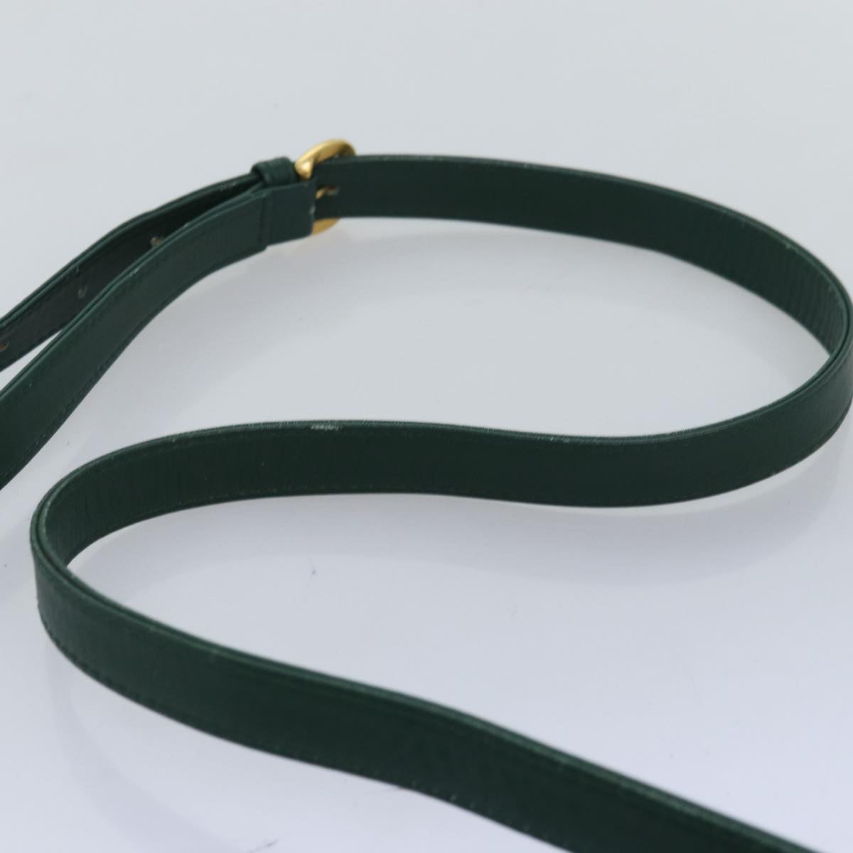 GUCCI Shoulder Bag Leather Green ar11848