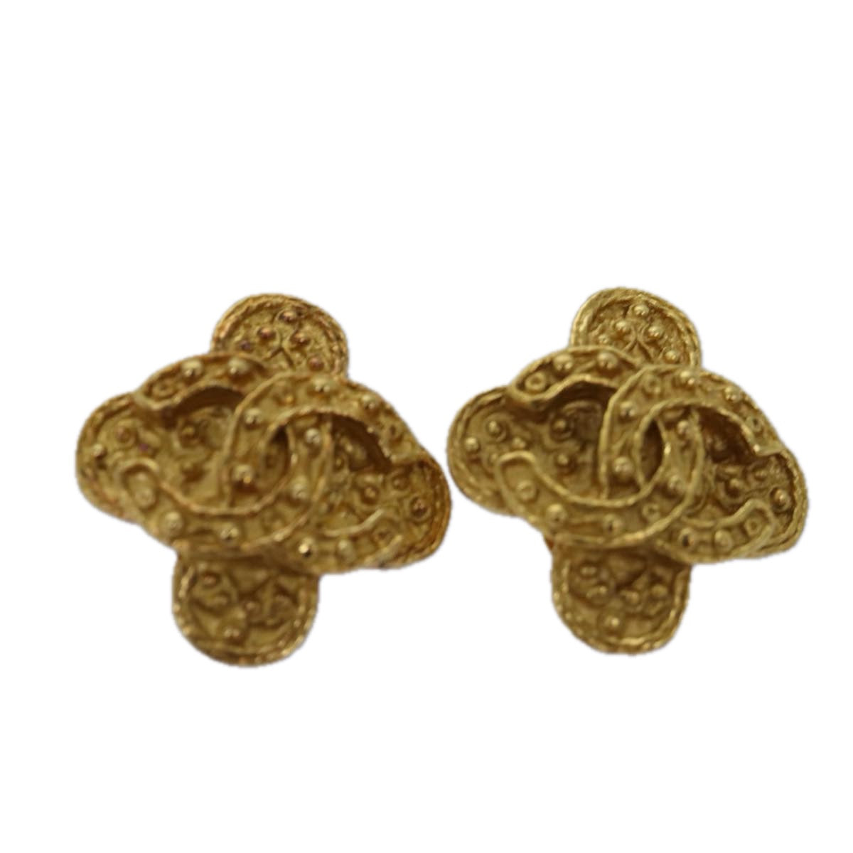 CHANEL COCO Mark Earring metal Gold CC ar11932B