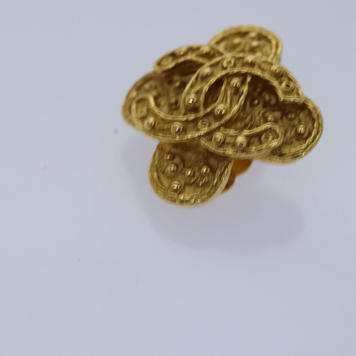 CHANEL COCO Mark Earring metal Gold CC ar11932B