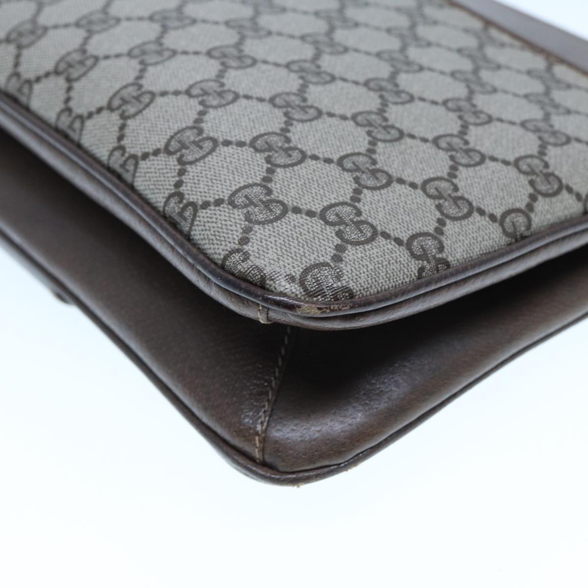 GUCCI GG Supreme Hand Bag PVC Beige 86 02 021 ar11979