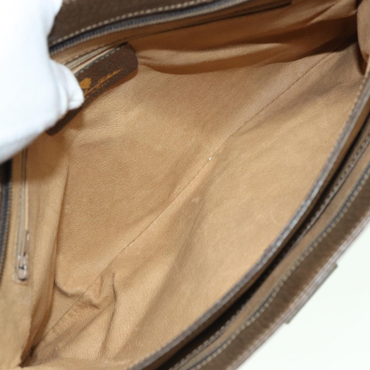 GUCCI GG Supreme Hand Bag PVC Beige 86 02 021 ar11979