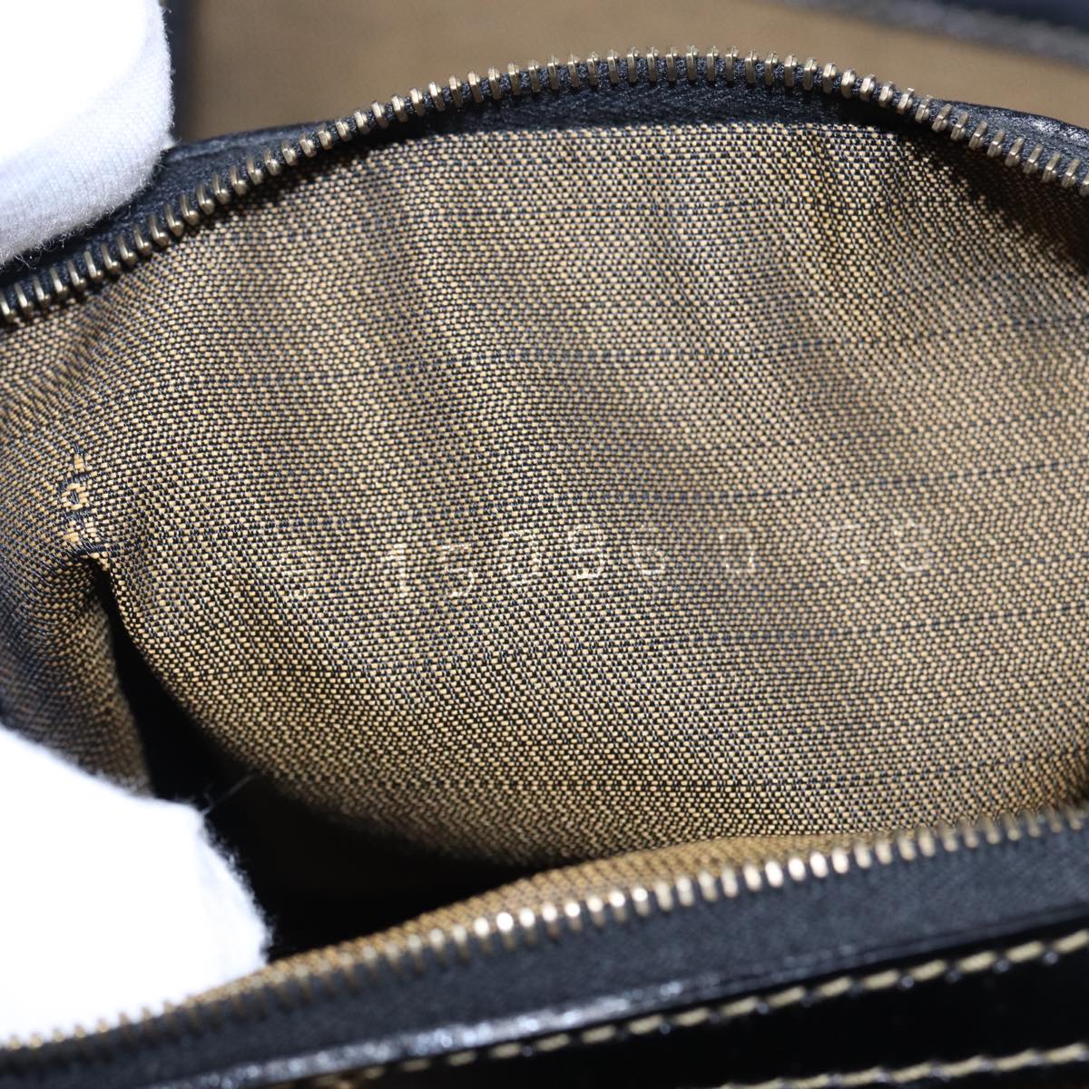 FENDI Zucca Canvas Hand Bag 2way Brown Black ar11997