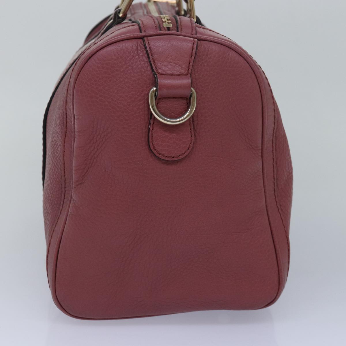 GUCCI Boston Bag Leather Pink 247205 ar12100