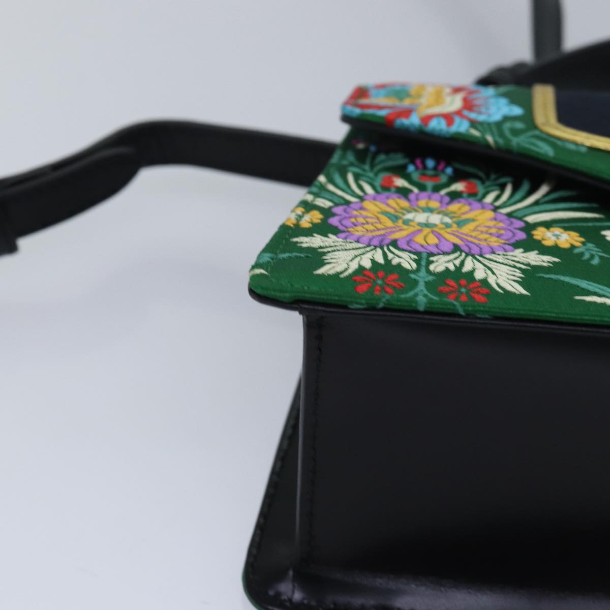 GUCCI Silvi Mini Hand Bag Satin 2way Multicolor 472107 ar12144