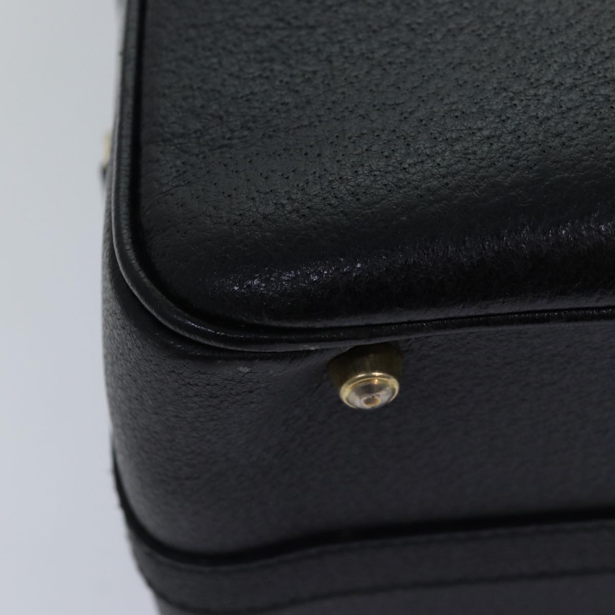 GUCCI Bamboo Vanity Hand Bag Leather 2way Black 013 2122 2491 ar12149
