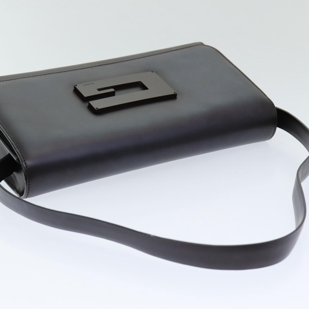 GUCCI Hand Bag Leather Black 001 3063 ar12166