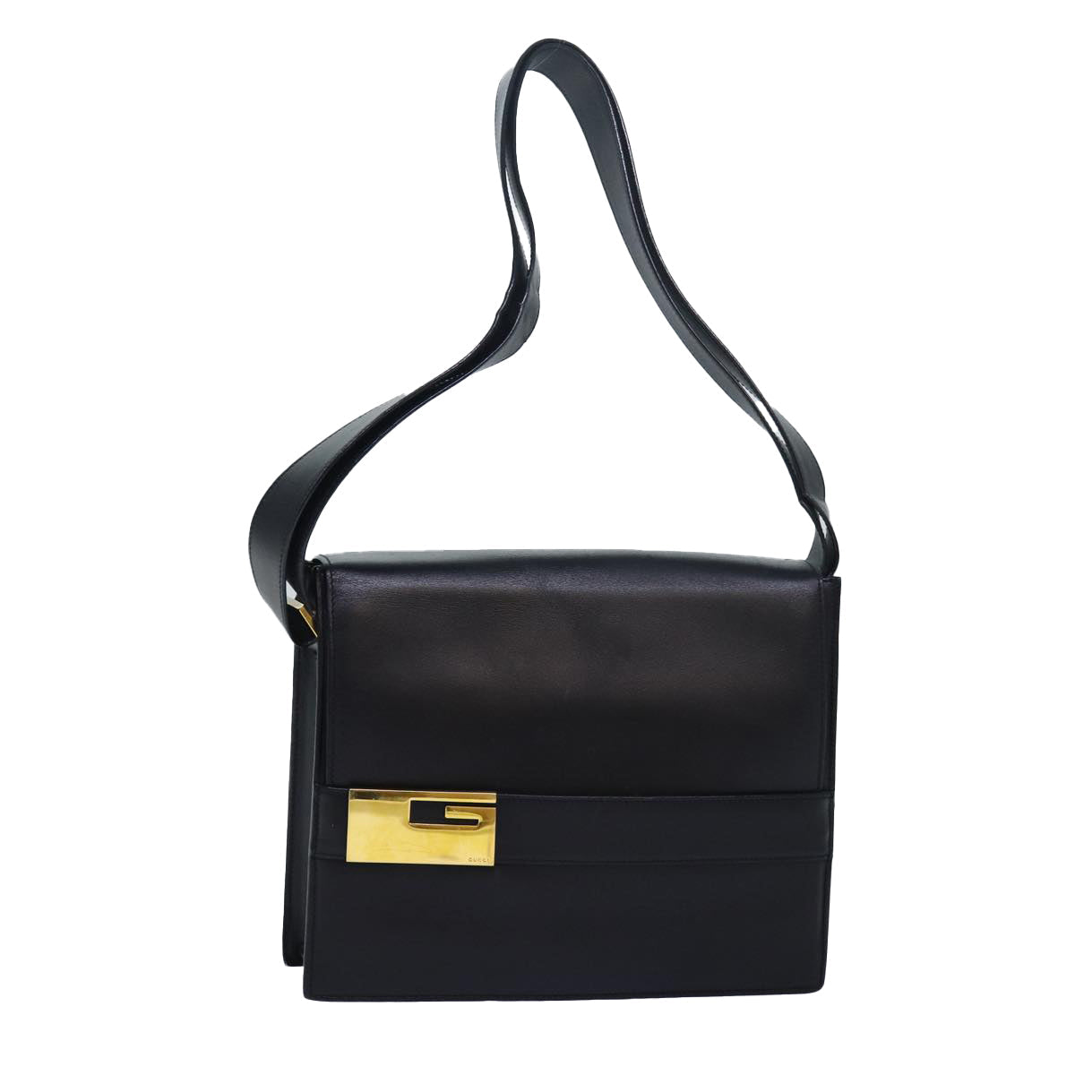 GUCCI Shoulder Bag Leather Black 001 1274 1912 ar12169
