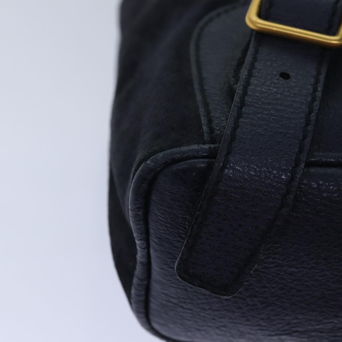 GUCCI Bamboo Backpack Suede Navy 003 1705 0030 ar12212
