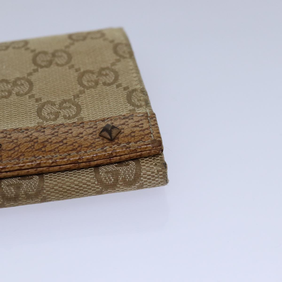 GUCCI GG Canvas Long Wallet Beige ar12451