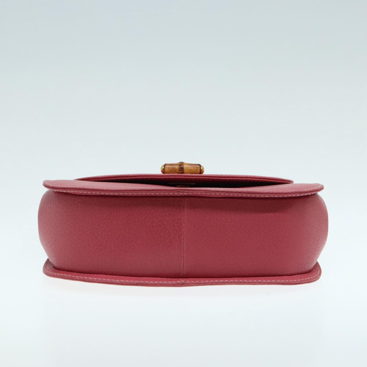 GUCCI Bamboo Hand Bag Leather Pink Gold 000 781 0244 ar12497A
