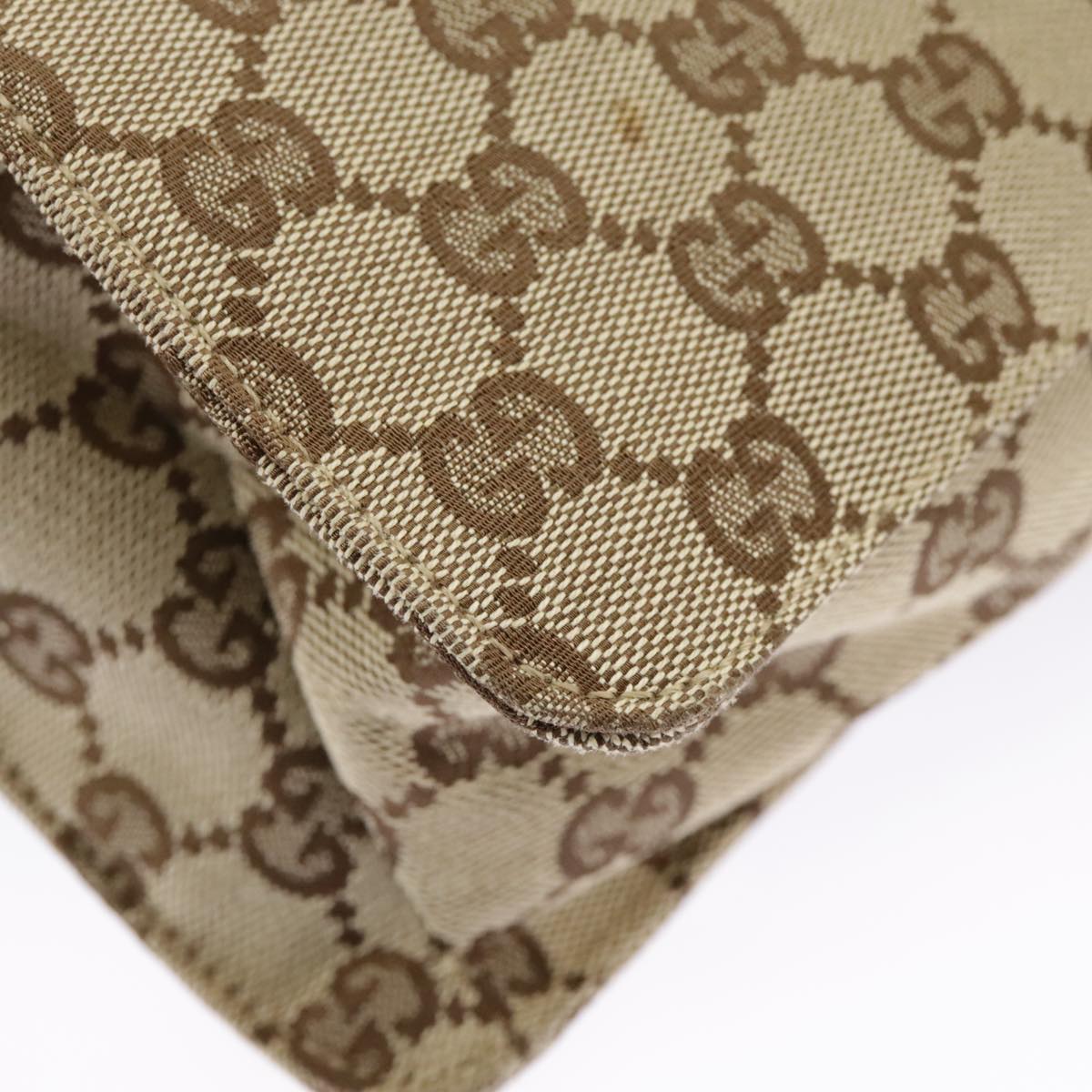 GUCCI GG Canvas Shoulder Bag Beige Cream Gold 120841 ar12809