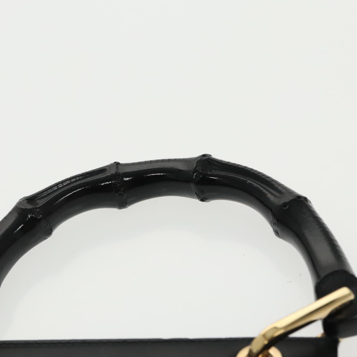 GUCCI Hand Bag Leather 2Set Black White ar12854