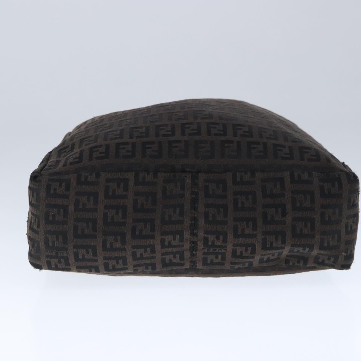FENDI Zucchino Canvas Tote Bag Brown ar12959