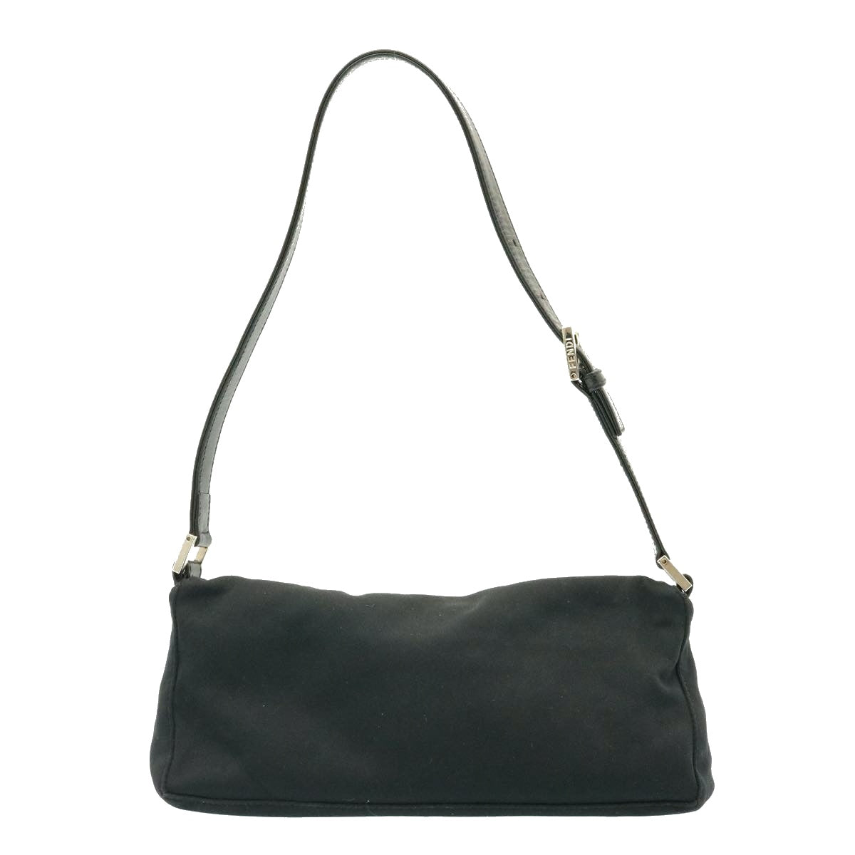 FENDI Shoulder Bag Nylon Black ar4731