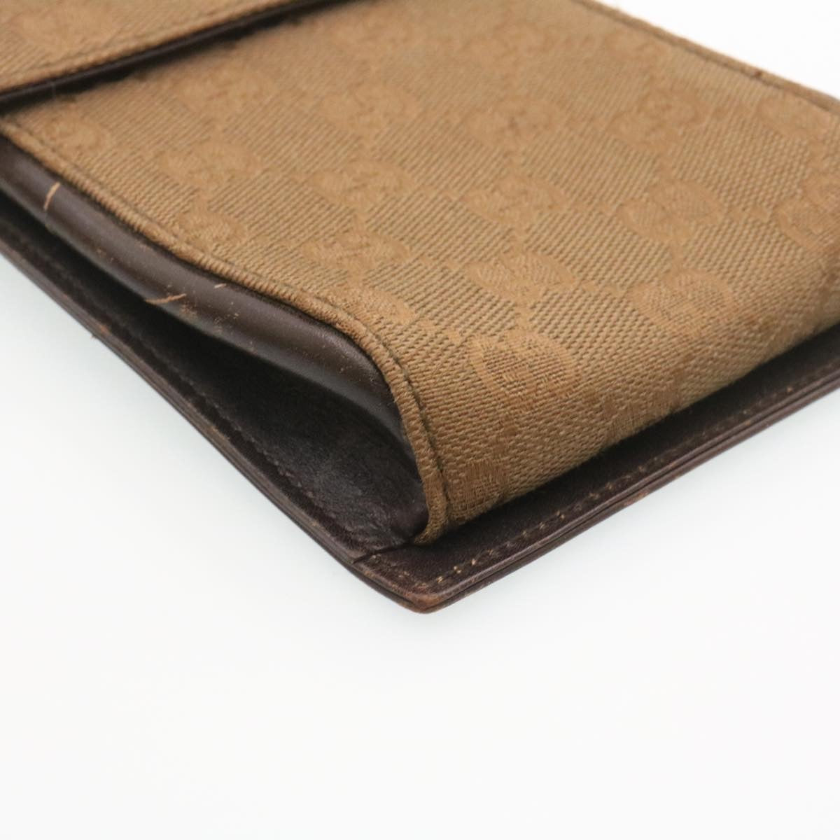 GUCCI GG Canvas Shoulder Pouch Beige ar6289