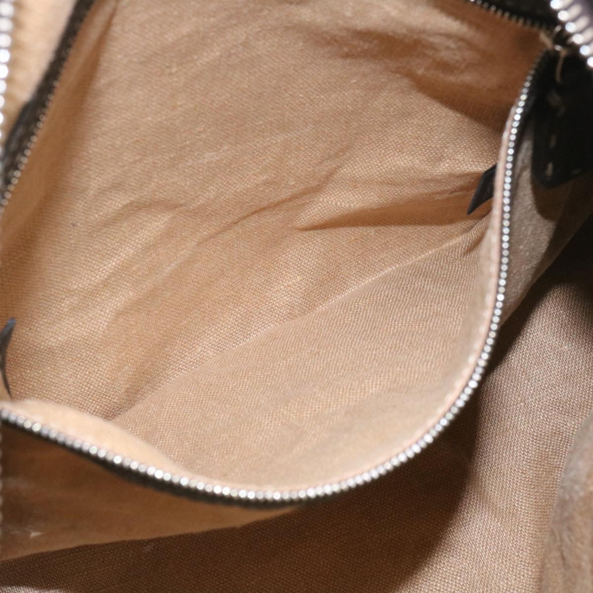 FENDI Shoulder Bag Leather Brown ar6319