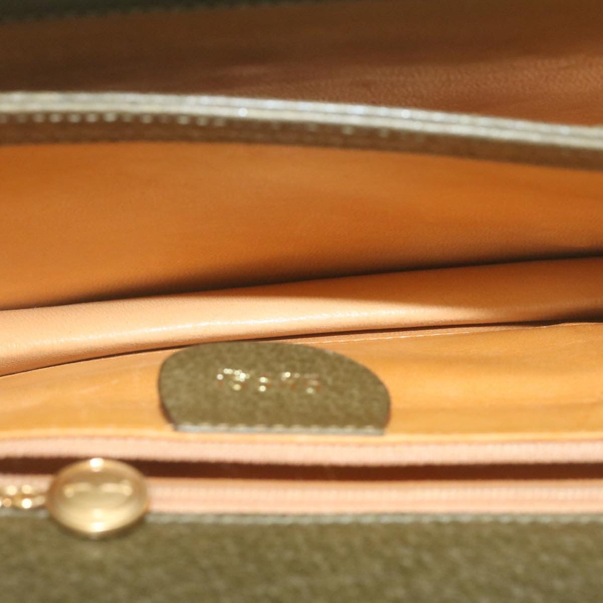 GUCCI Hand Bag Leather 2Way Green ar6613
