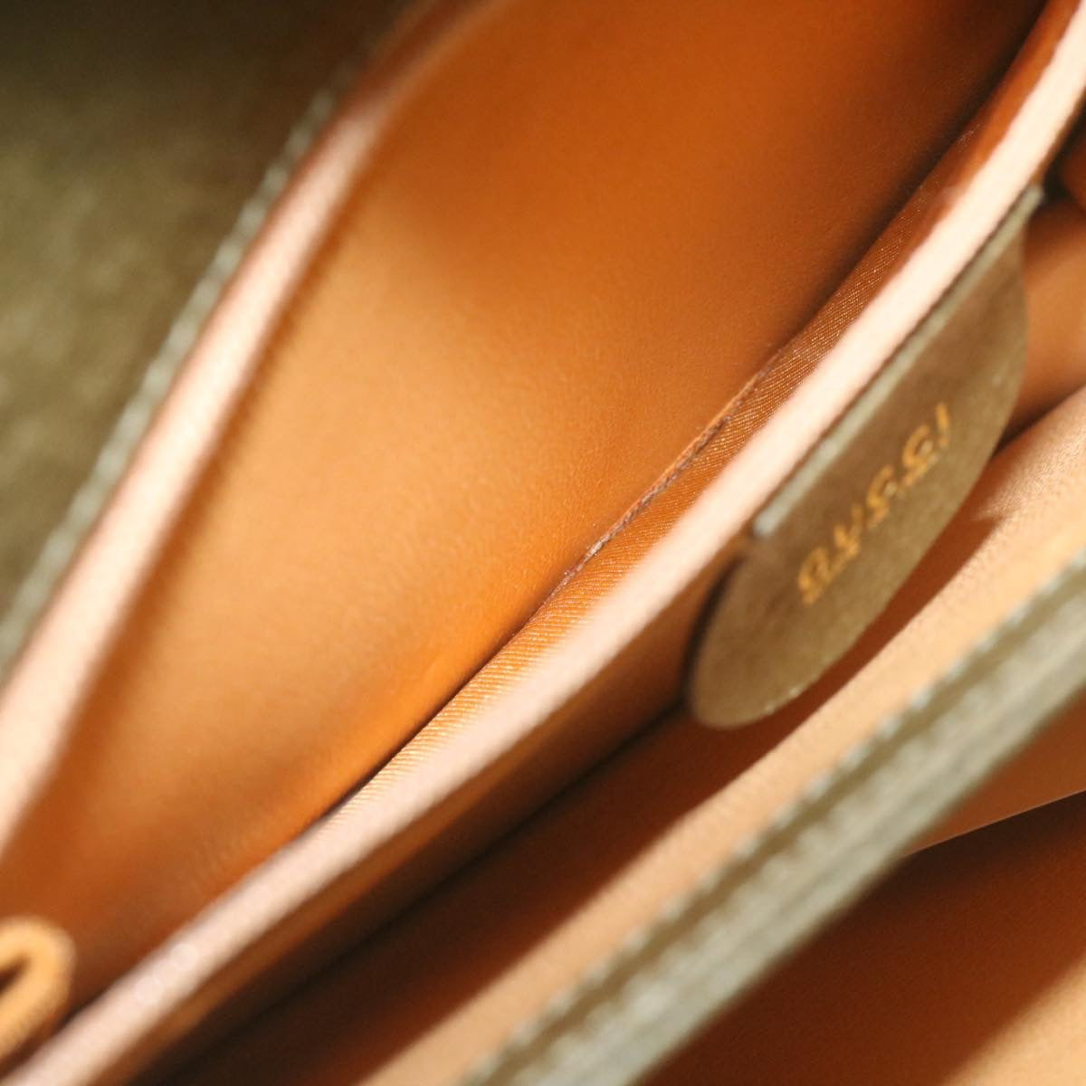 GUCCI Hand Bag Leather 2Way Green ar6613