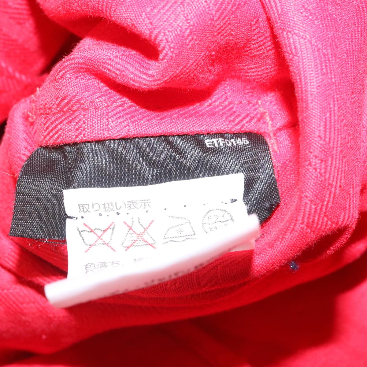 FENDI Zucchino Canvas Long Coat Jacket Red ar6698