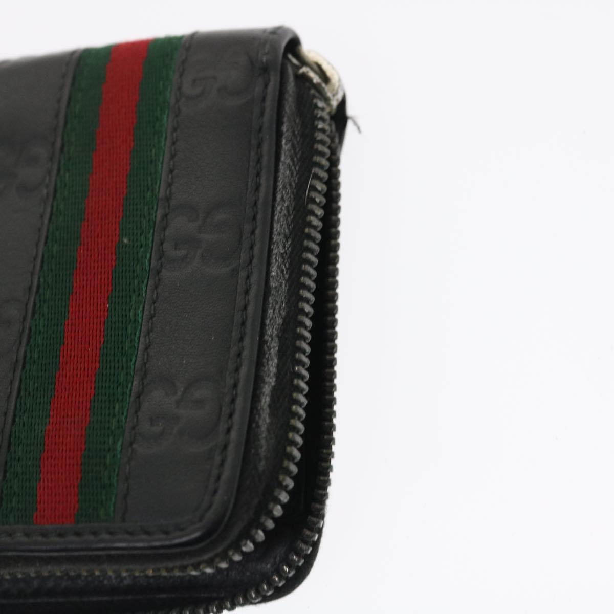 GUCCI GG Canvas Long Wallet Leather 5Set Beige Red black ar6787