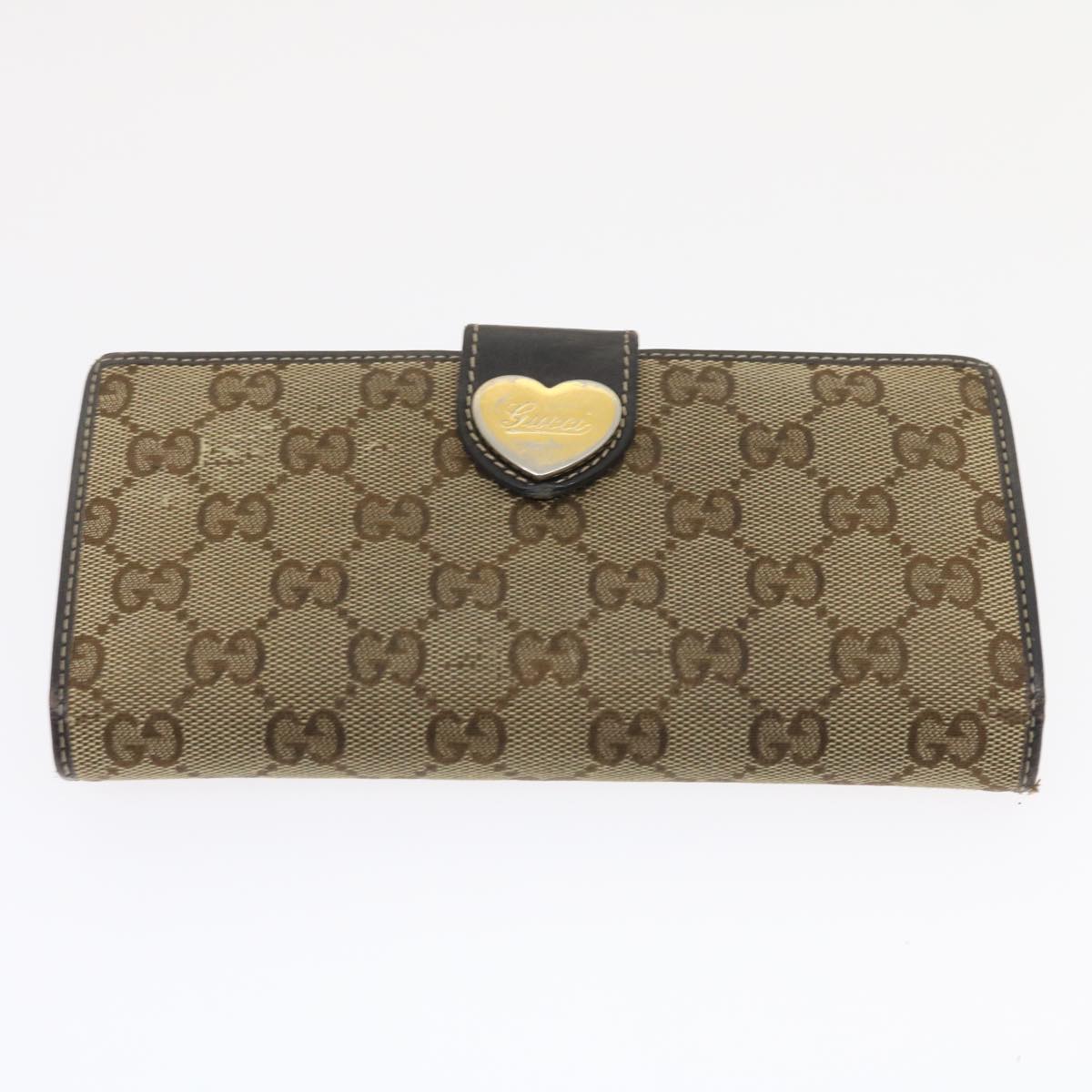 GUCCI GG Canvas Long Wallet Leather 5Set Beige Red black ar6787