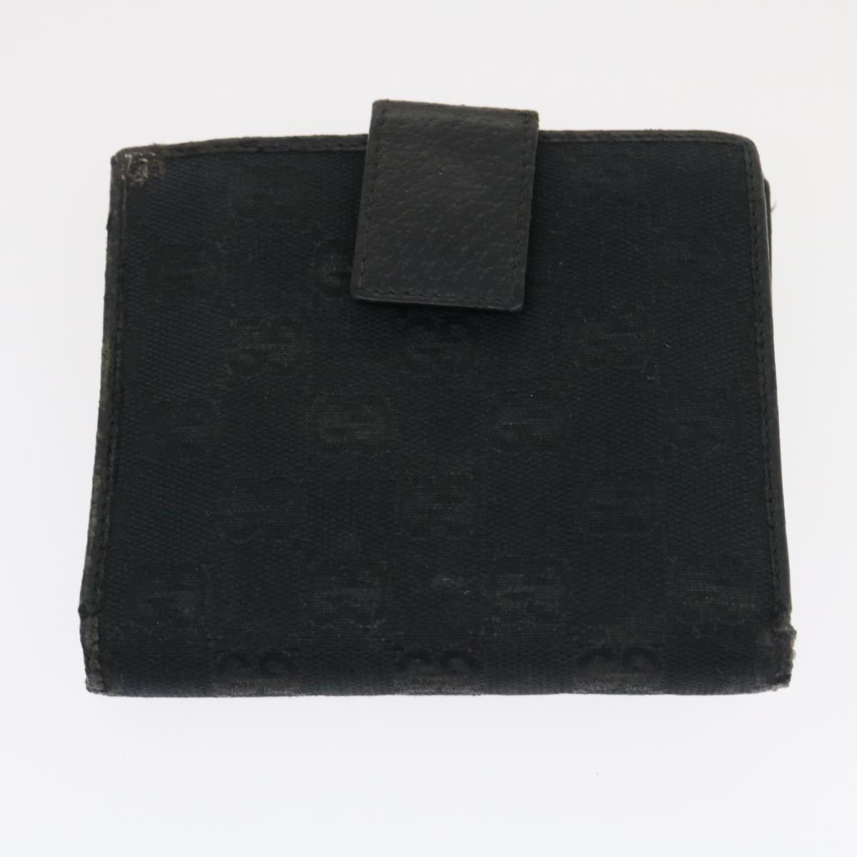 GUCCI GG Canvas Wallet Leather 7Set Beige Black ar6790