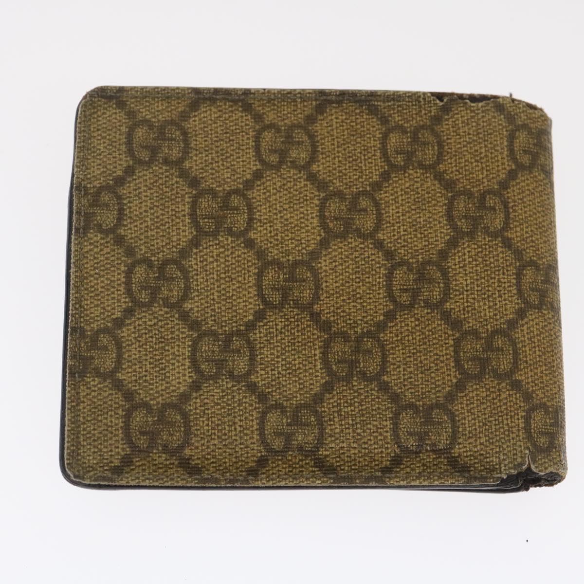 GUCCI GG Canvas Wallet Leather 7Set Beige Black ar6790