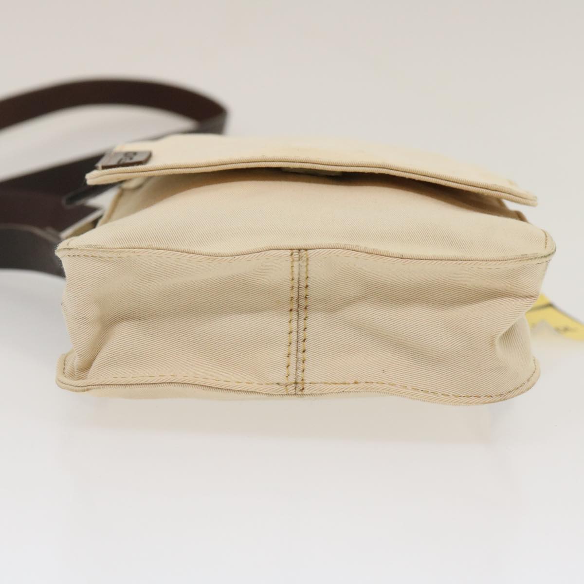 FENDI Shoulder Bag Pouch Canvas Beige ar6924