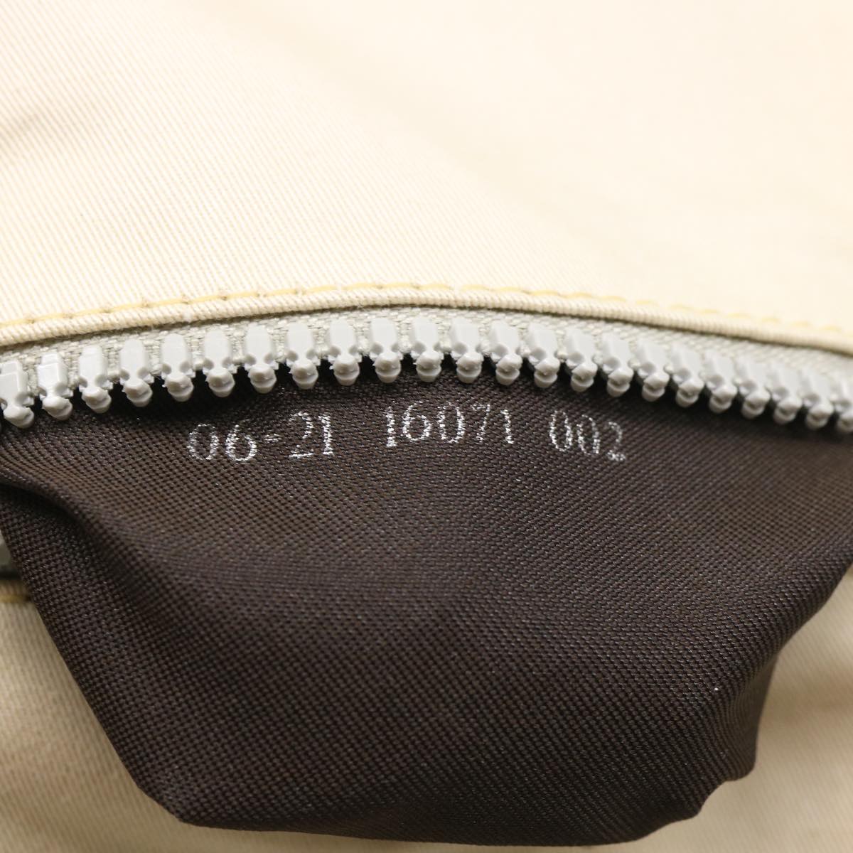 FENDI Shoulder Bag Pouch Canvas Beige ar6924