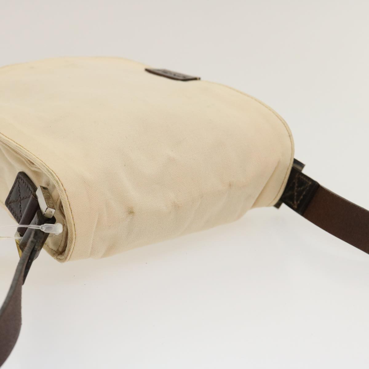 FENDI Shoulder Bag Pouch Canvas Beige ar6924