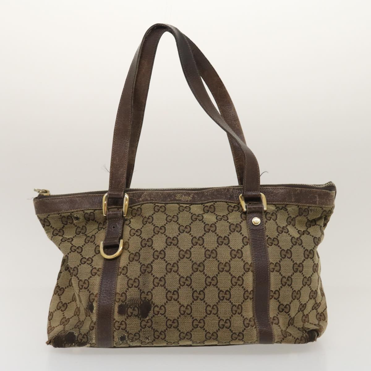 GUCCI Horse Bit GG Canvas Backpack Tote Bag 5Set Brown Black ar7028