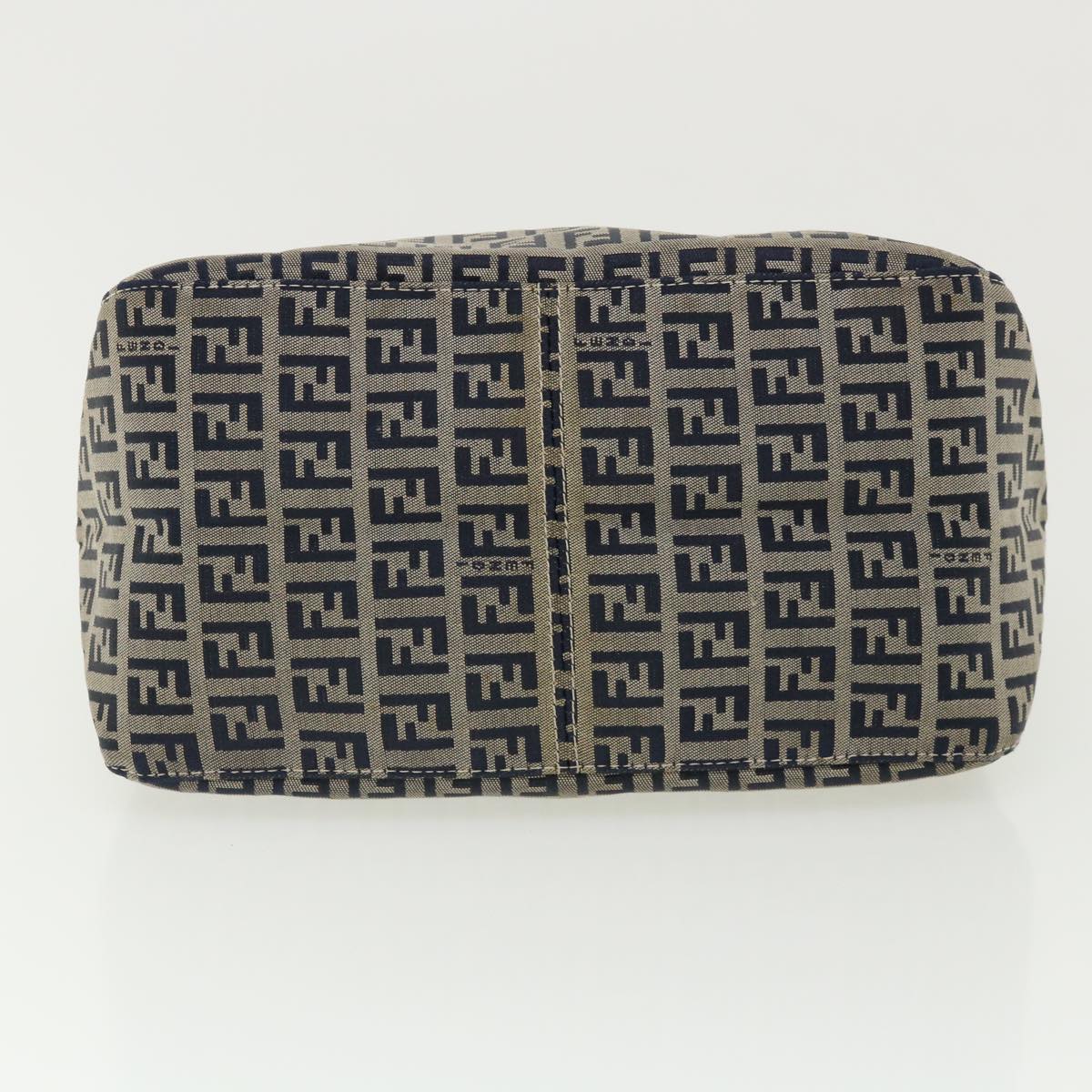 FENDI Zucca Canvas Mamma Baguette Shoulder Bag Navy ar7934