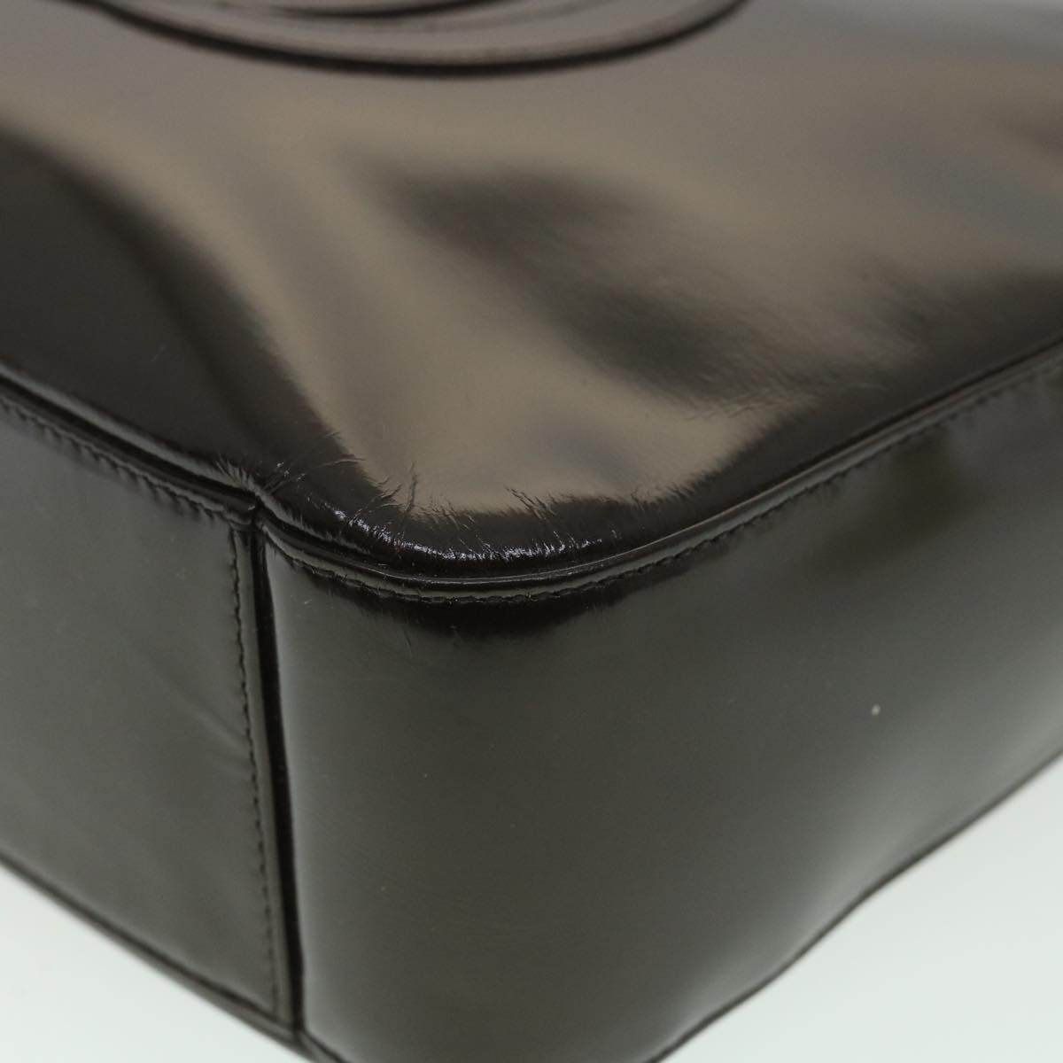 GUCCI Shoulder Bag Leather Brown ar8371