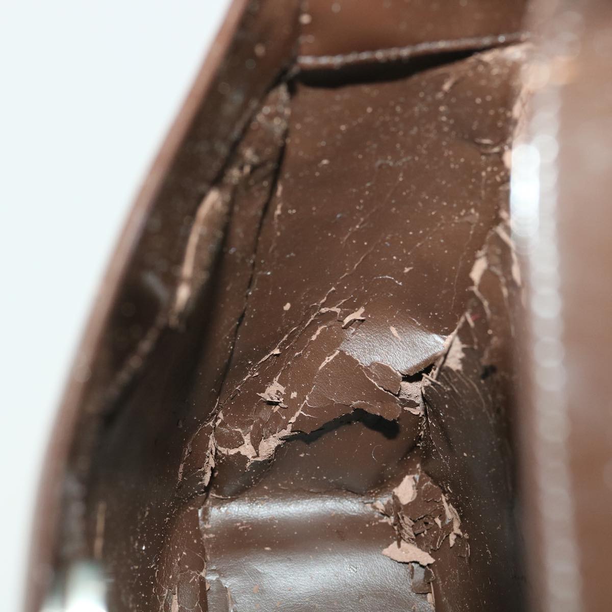 GUCCI Shoulder Bag Leather Brown ar8371