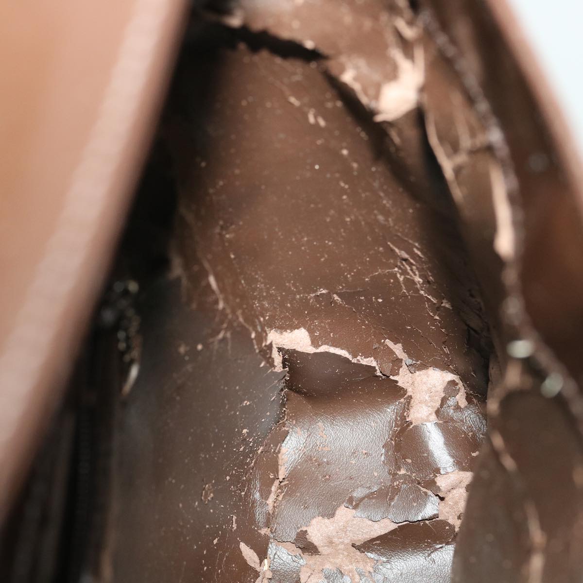 GUCCI Shoulder Bag Leather Brown ar8371