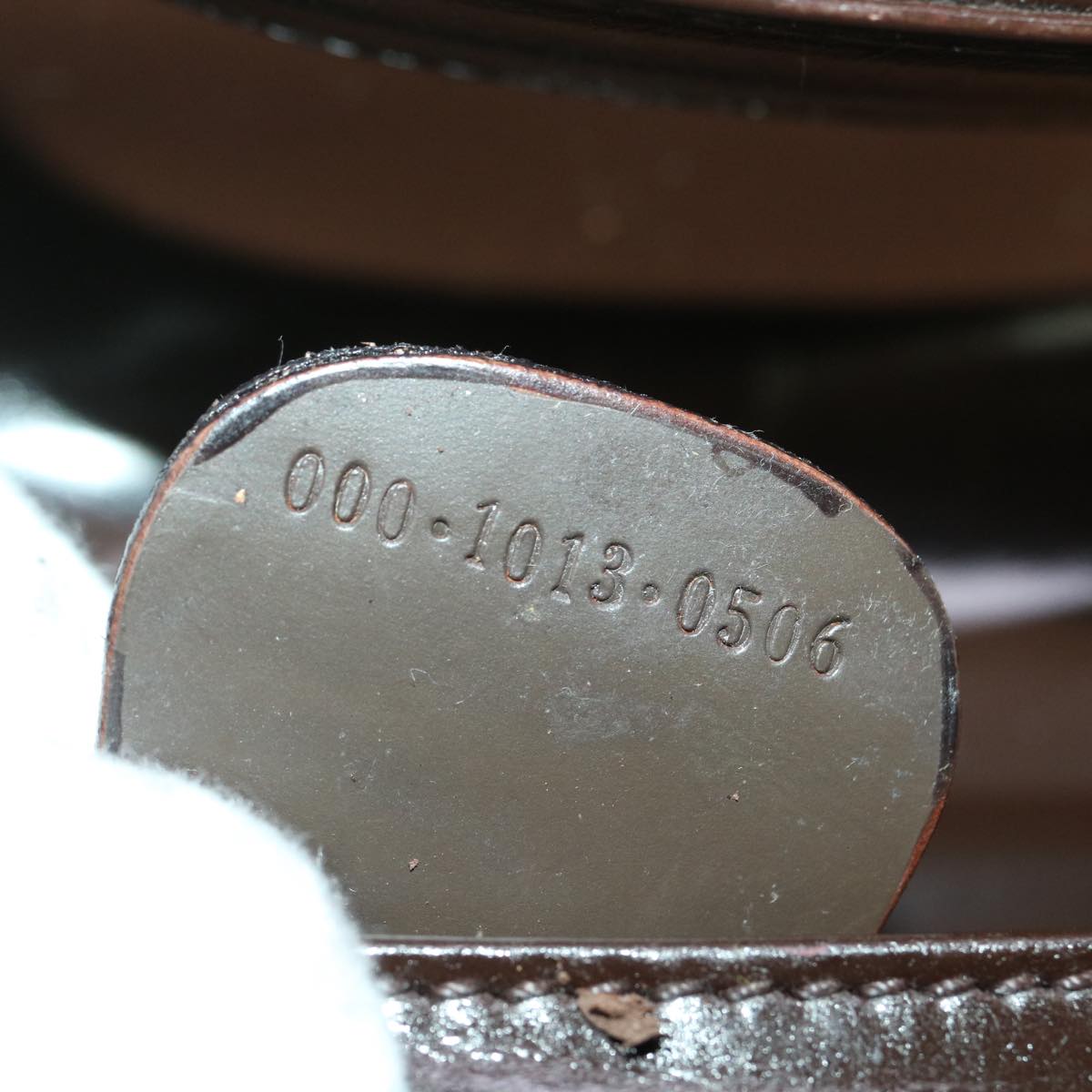 GUCCI Shoulder Bag Leather Brown ar8371