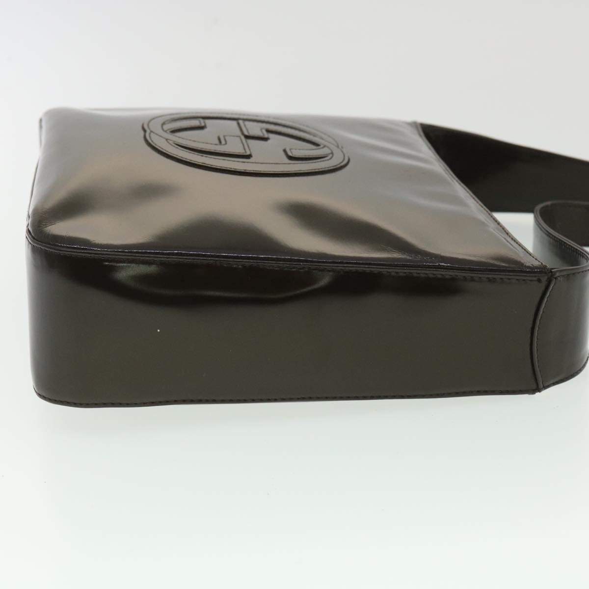 GUCCI Shoulder Bag Leather Brown ar8371