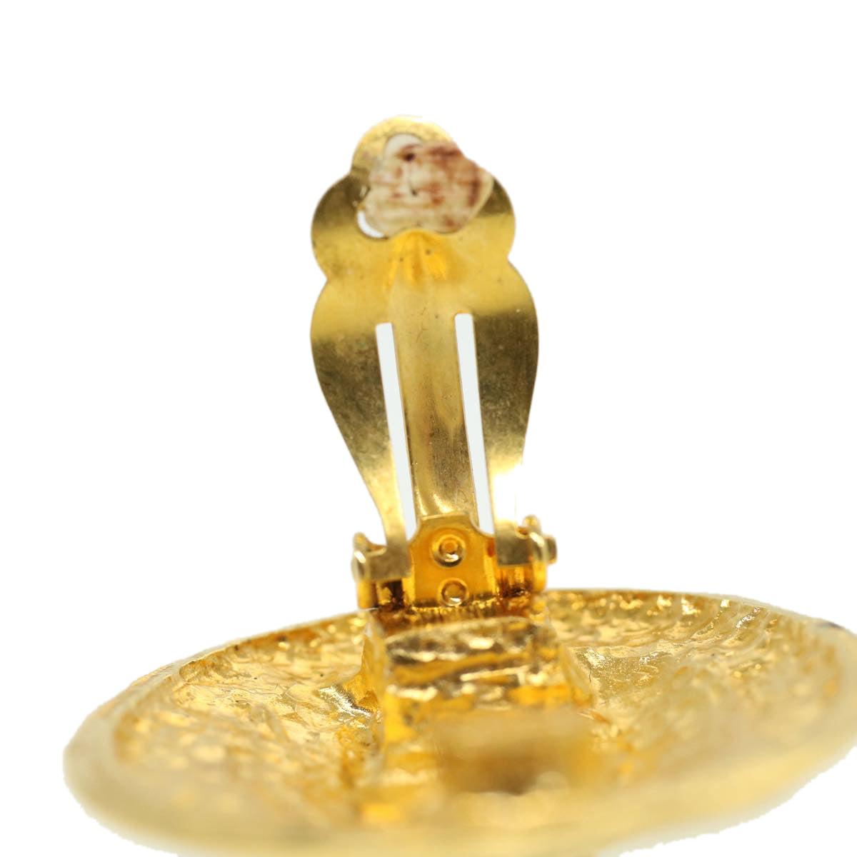 CHANEL Earring Gold Tone CC ar8383