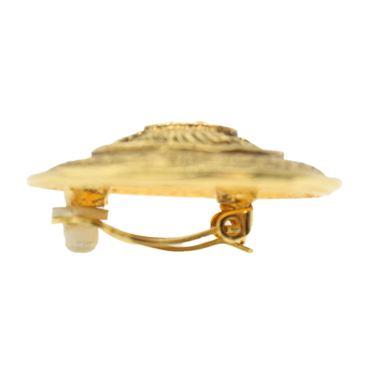 CHANEL Earring Gold Tone CC ar8383
