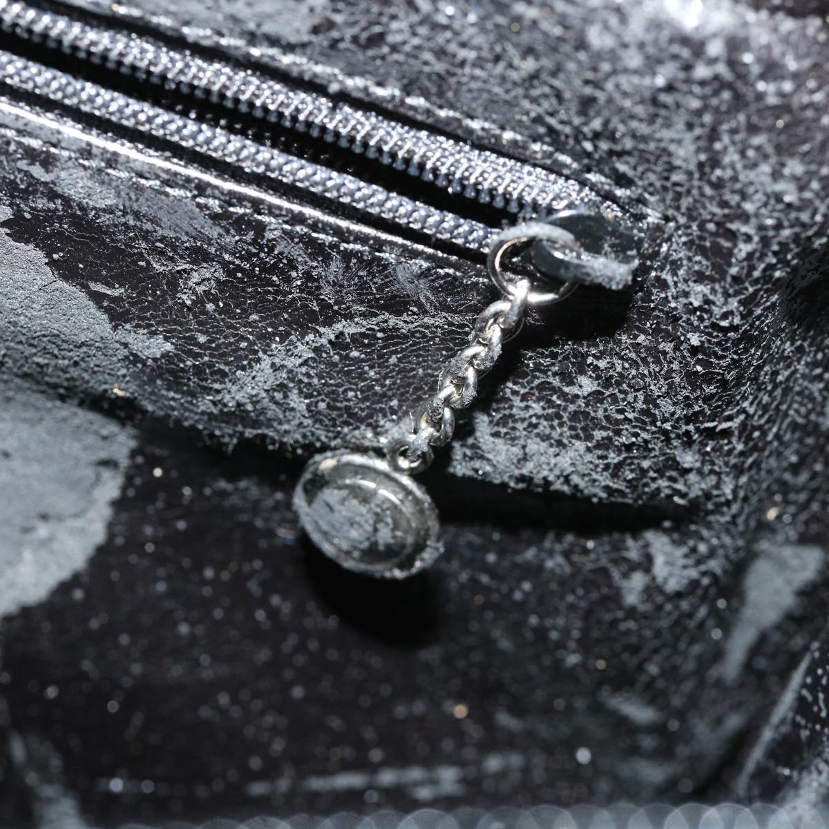 GUCCI Shoulder Bag Patent Leather Black ar8722
