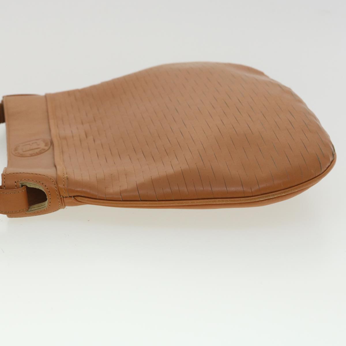 FENDI Shoulder Bag Leather Brown ar8740