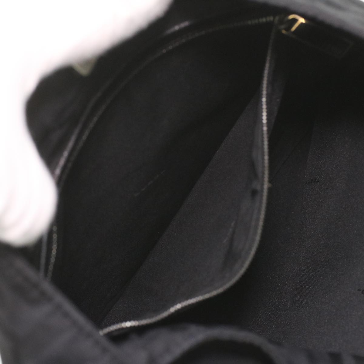 FENDI Zucca Canvas Shoulder Bag Nylon Black ar8812