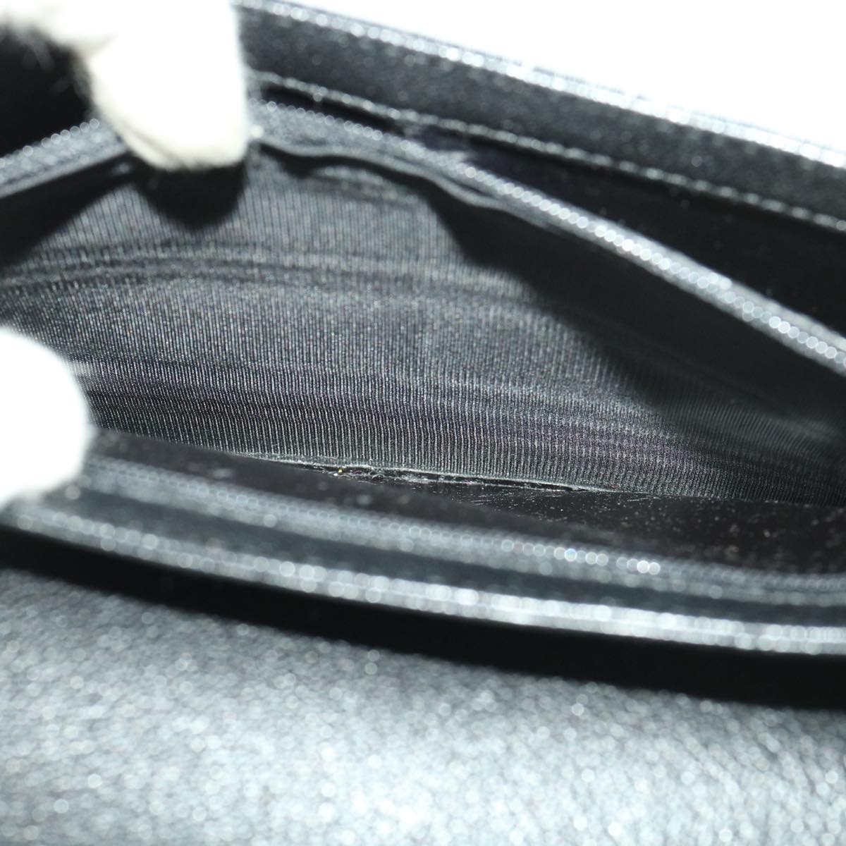 GUCCI Shoulder Bag Leather Black ar9186