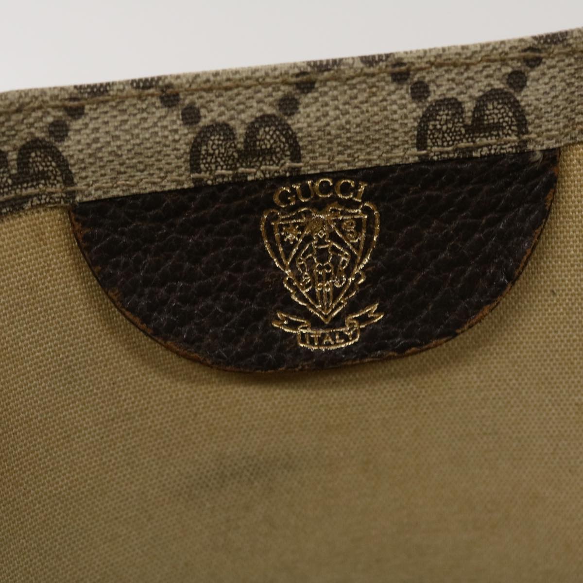 GUCCI GG Canvas Web Sherry Line Tote Bag Beige Red Green ar9393
