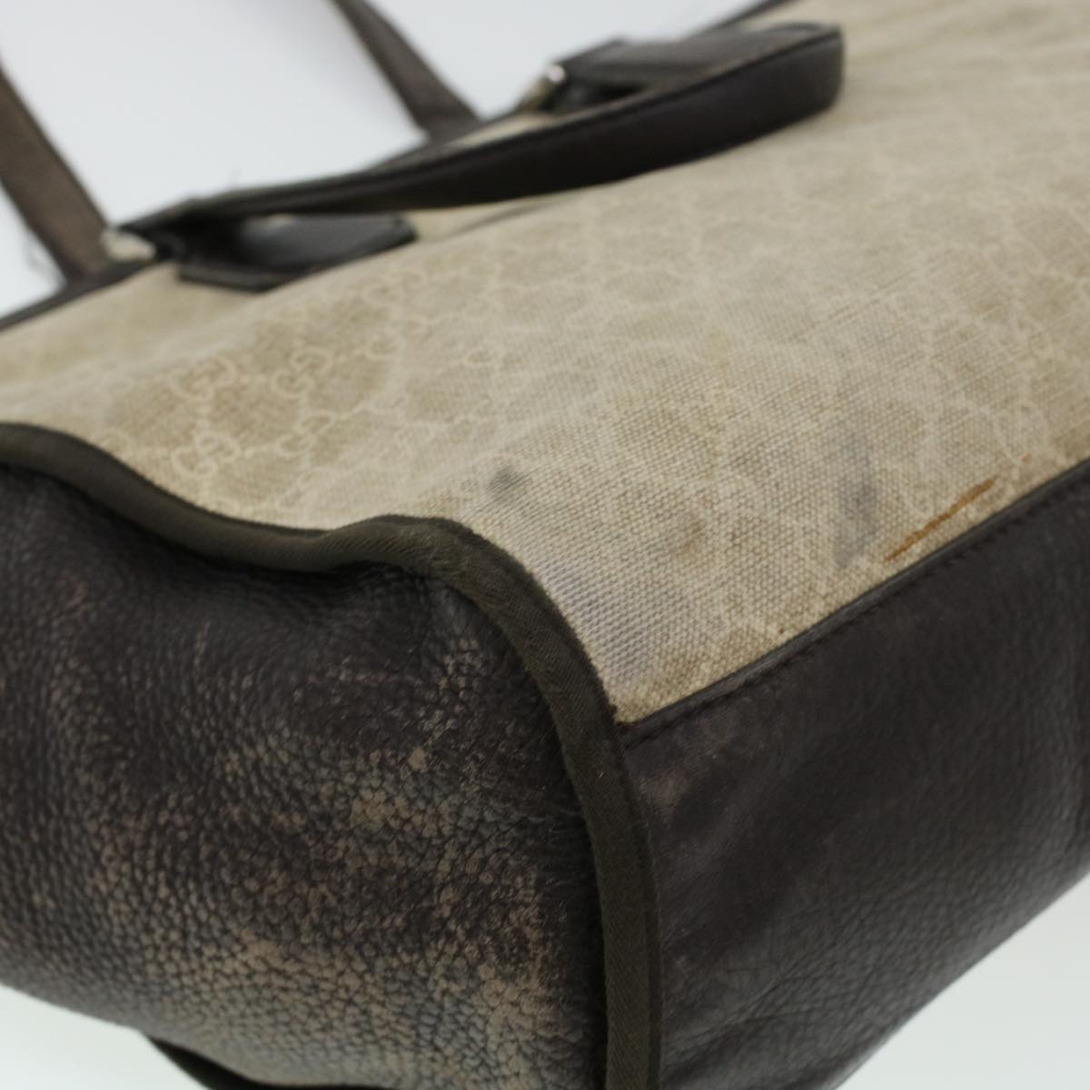 GUCCI GG Canvas Tote Bag Beige 281400 ar9407