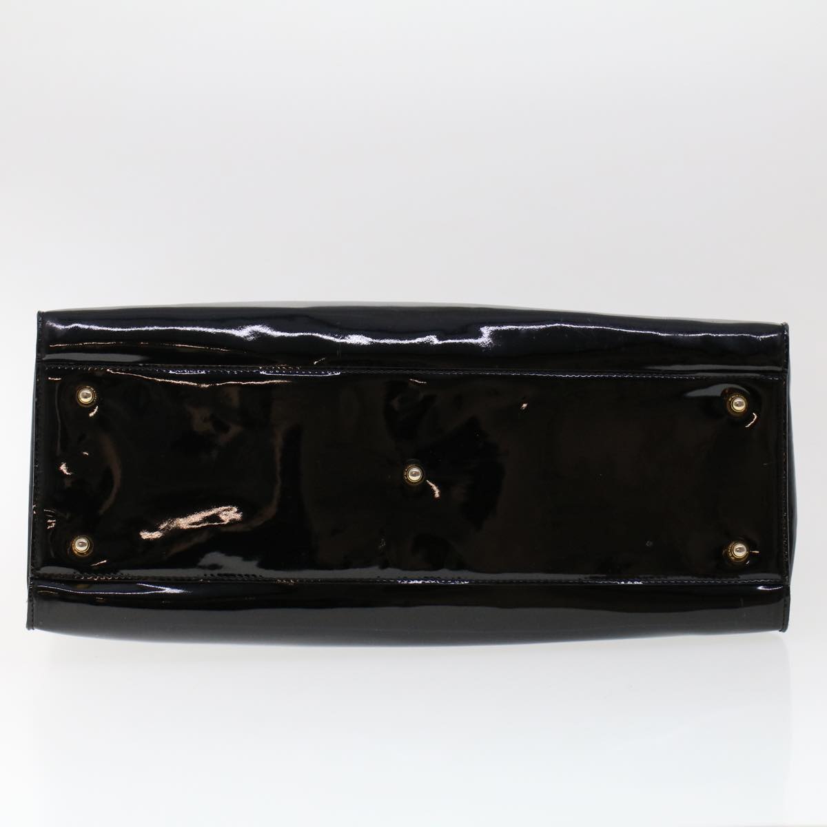 FENDI Shoulder Bag Patent leather Black ar9850