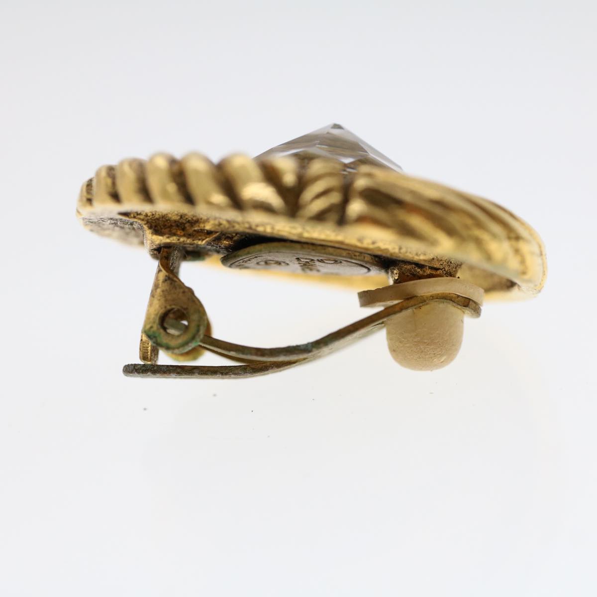 CHANEL Earring Gold Tone CC ar9887B