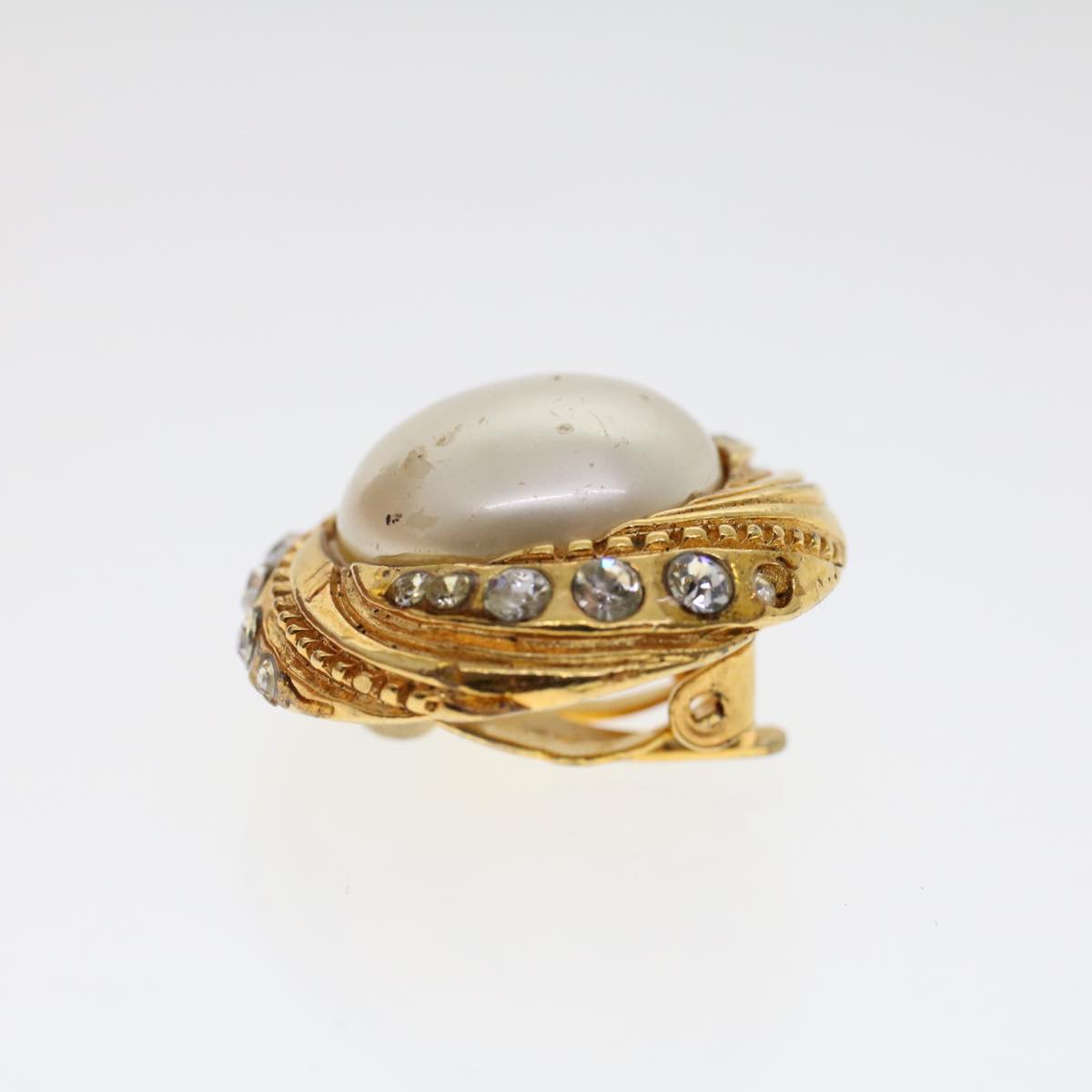 CHANEL Earring Gold Tone CC ar9890B